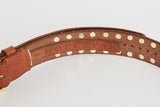 caravan & co sterling leather belt tan