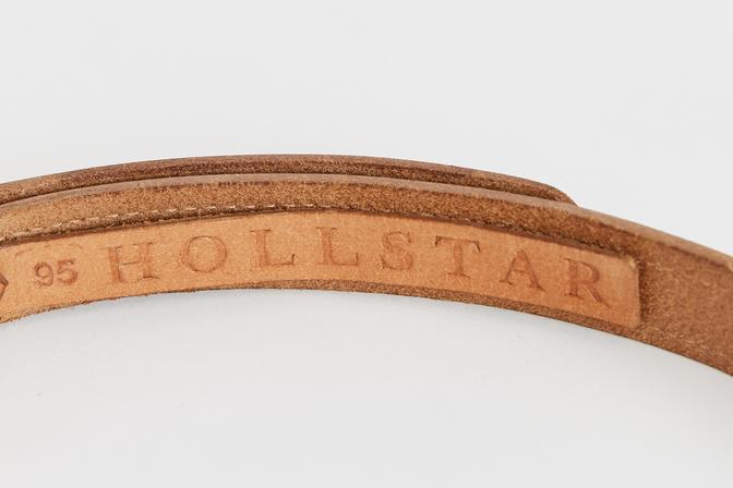 caravan & co bobby leather belt tan with gold detail