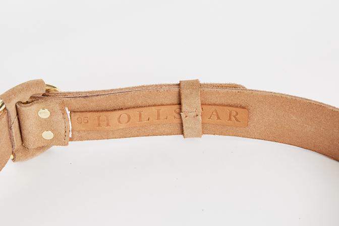 caravan & co cleo tan suede leather belt