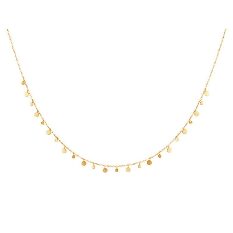 murkani coin choker 18kt yellow gold plate CHYN15