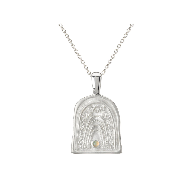 murkani rainbow spirit necklace silver