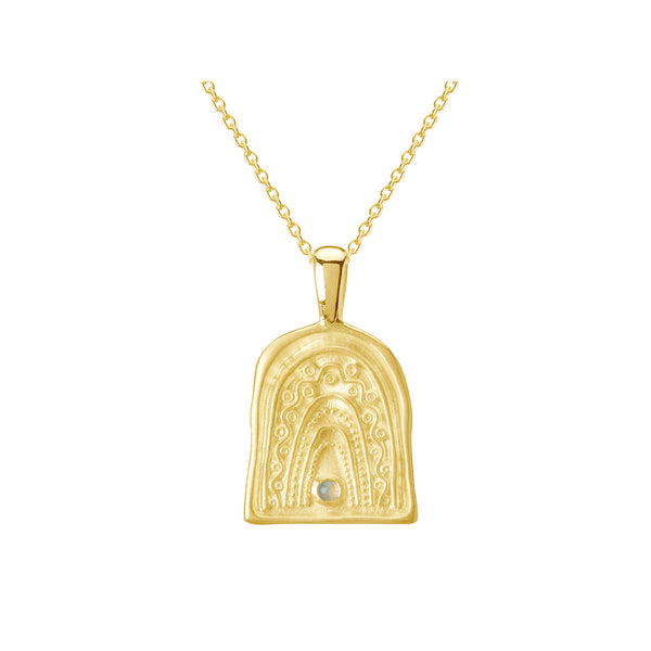 murkani rainbow spirit necklace gold