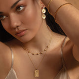 murkani into the light double disc earrings gold