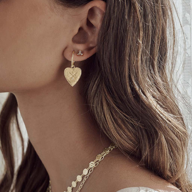 murkani modern heirloom heart earrings gold