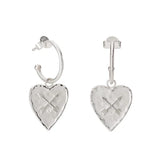 murkani heart earrings silver MKMHSE04