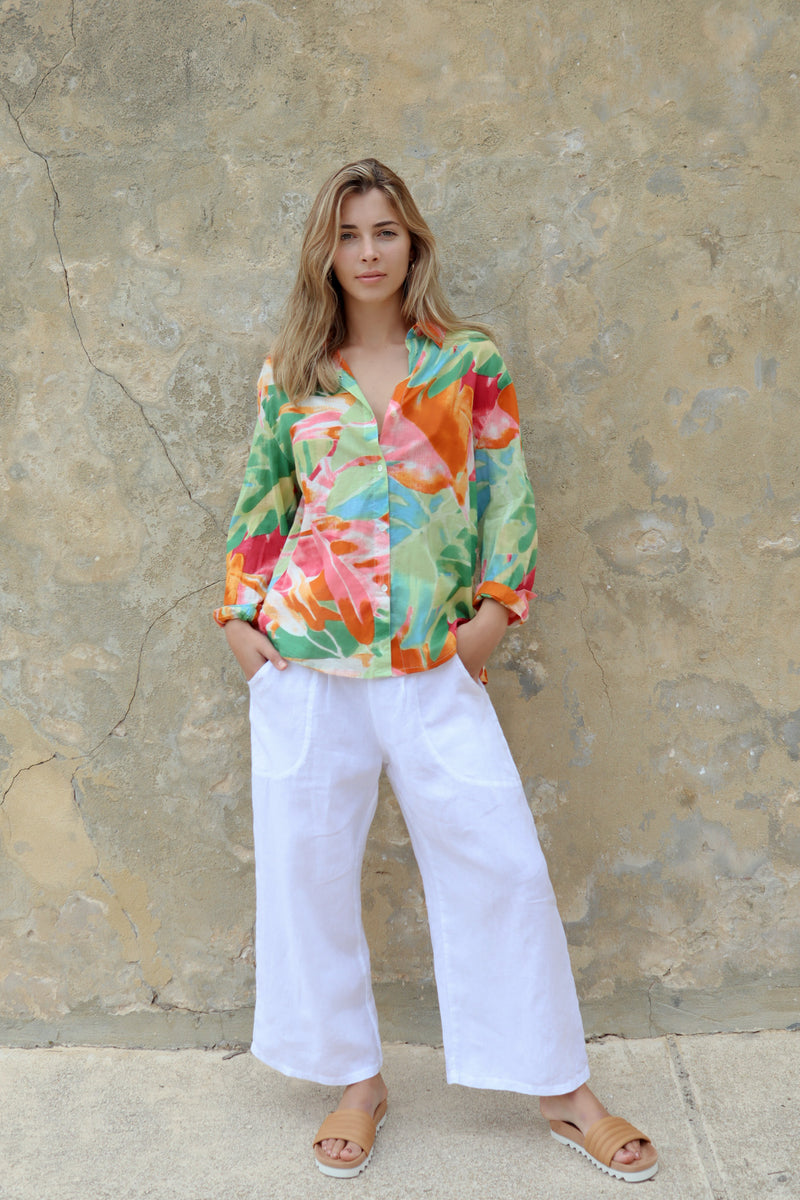 ivy & isabel franki shirt floral print