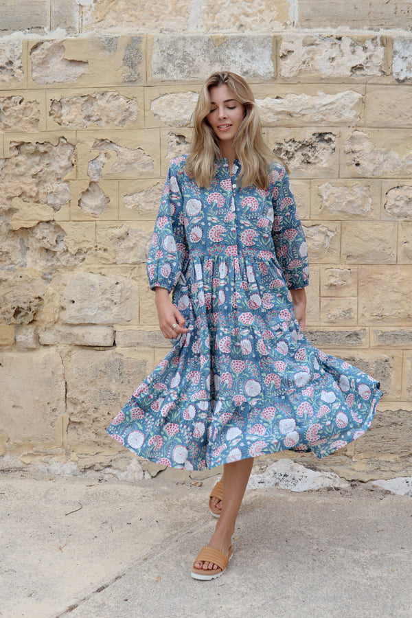 ivy & isabel jessie dress - blue blossom