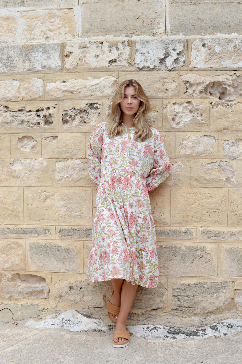 ivy & isabel jessie dress - peach floral