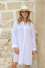 ivy & isabel polly shirtdress white