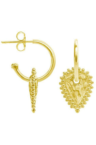 murkani escape small hoop earrings 18kt yellow gold plate MKESYE03