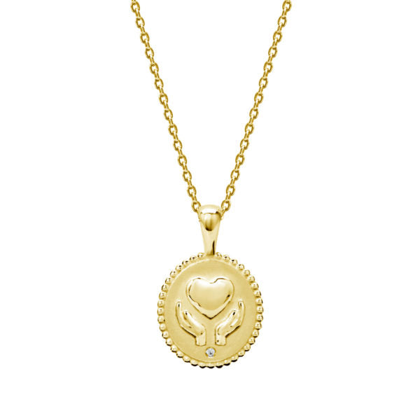 murkani freedom healing hands necklace gold