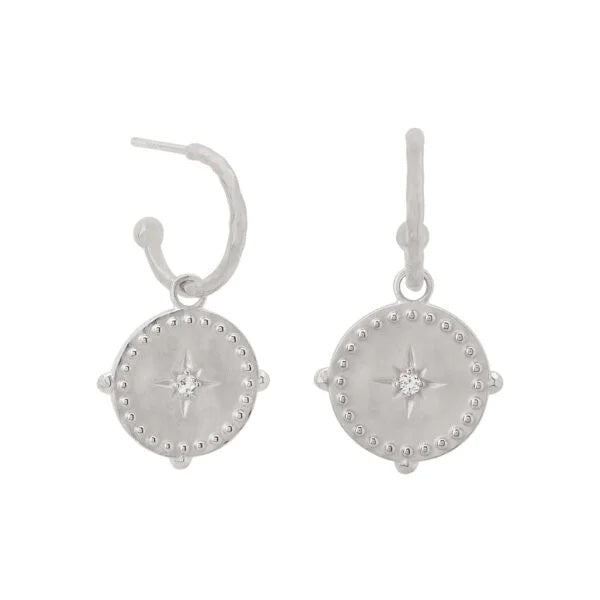 murkani into the light small hoop earrings silver MKILSE04
