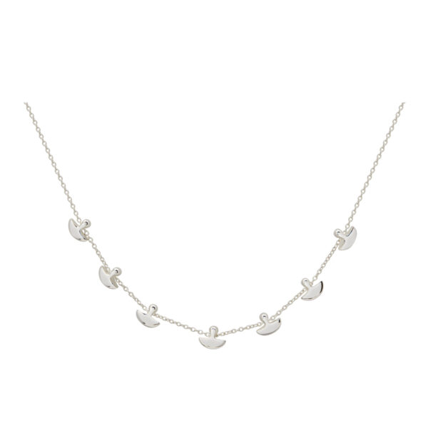murkani into the light moonscape choker necklace silver