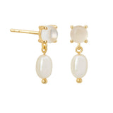 murkani into the light small pearl earrings gold