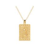 murkani into the light rectangle necklace gold