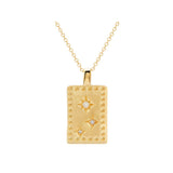 murkani into the light rectangle necklace gold