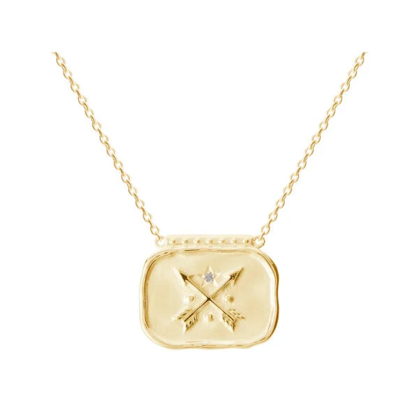 murkani modern heirloom pendant necklace gold