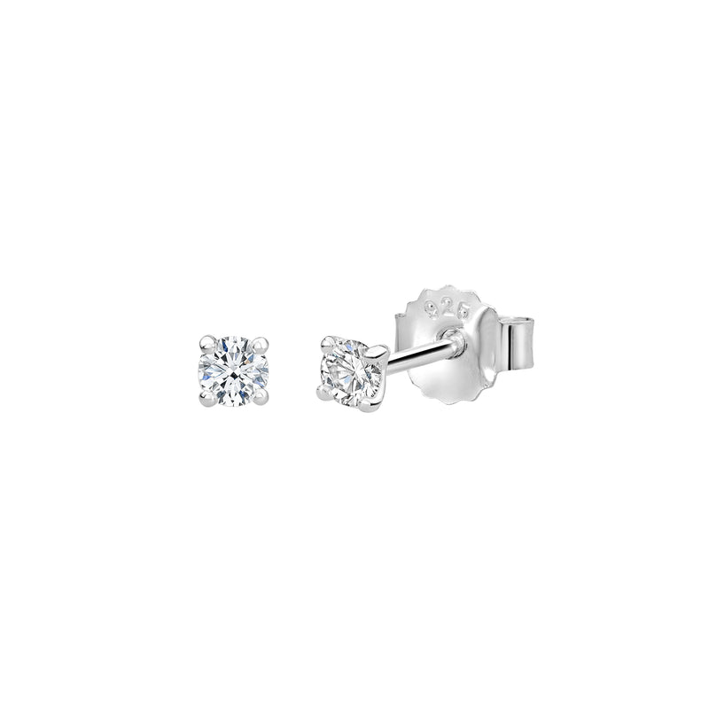 murkani 3mm studs white topaz silver