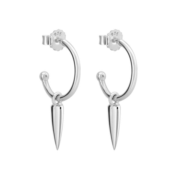 murkani petite small silver hoop & dagger silver