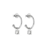 murkani petites 4mm drop earrings white topaz silver