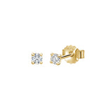 murkani 3mm studs white topaz gold