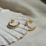 murkani terra small hoop earring gold