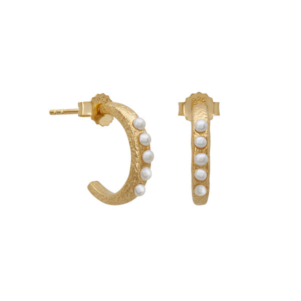 murkani terra small hoop earring gold