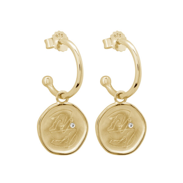 murkani empowerment gold hoop earrings