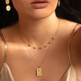 murkani into the light moonscape choker necklace gold