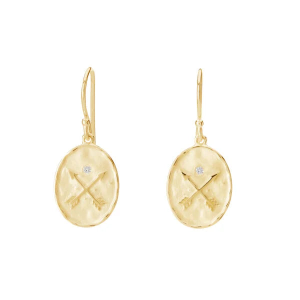murkani modern gold heirloom small earrings