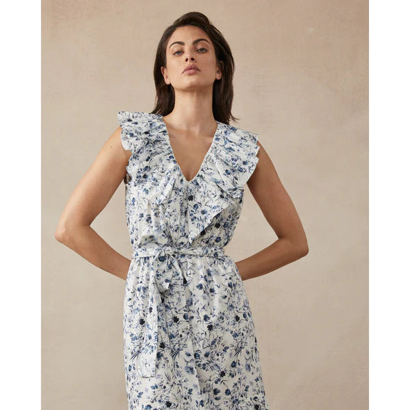 maggie the label patty dress blue floral