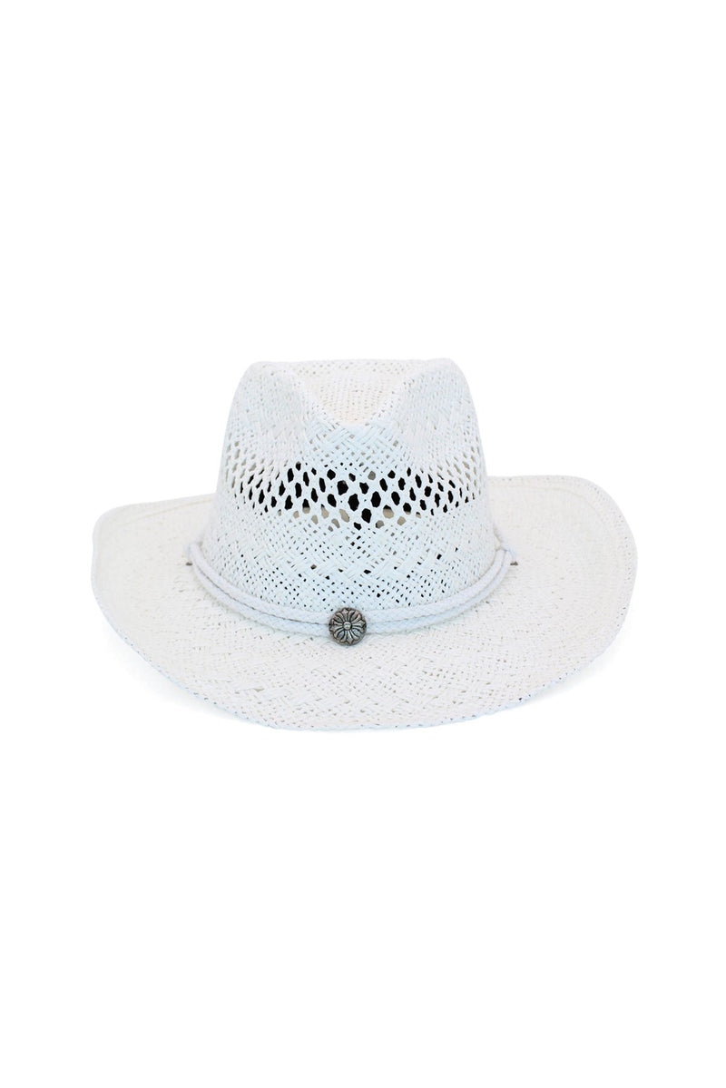 morgan & taylor caroline cowboy hat white