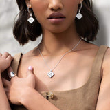 murkani hope brave earrings with pearl sterling silver
