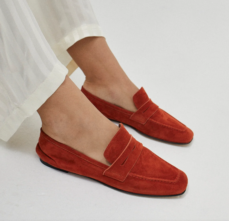 Burnt orange loafers online