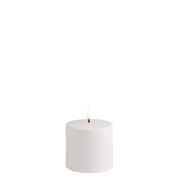 uyuni lighting 7.8 x 7.8 cm outdoor candle white
