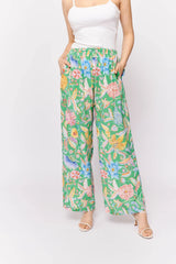 alessandra calluna pant green carnival