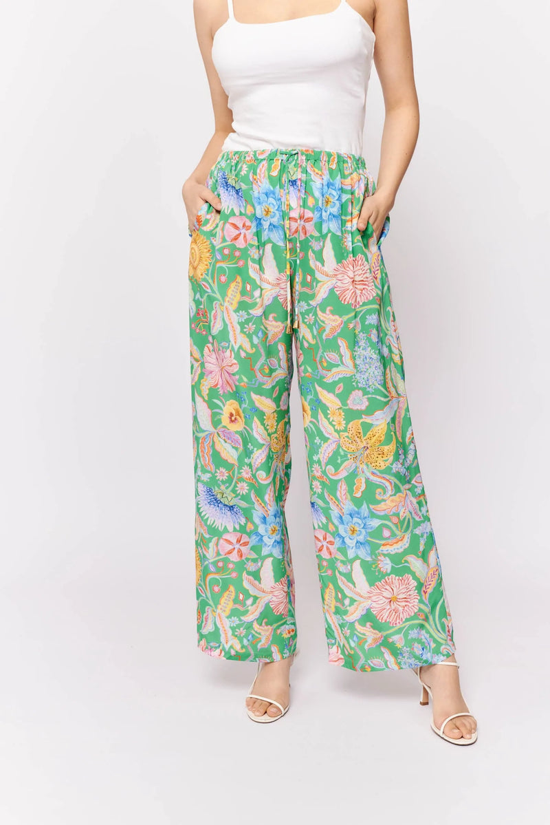 alessandra calluna pant green carnival