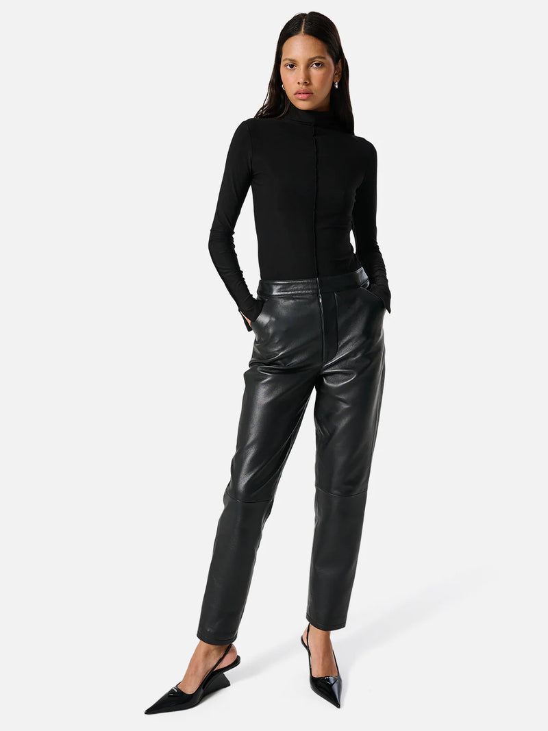 ena pelly freya long sleeve top black