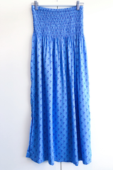 dita long skirt block blue