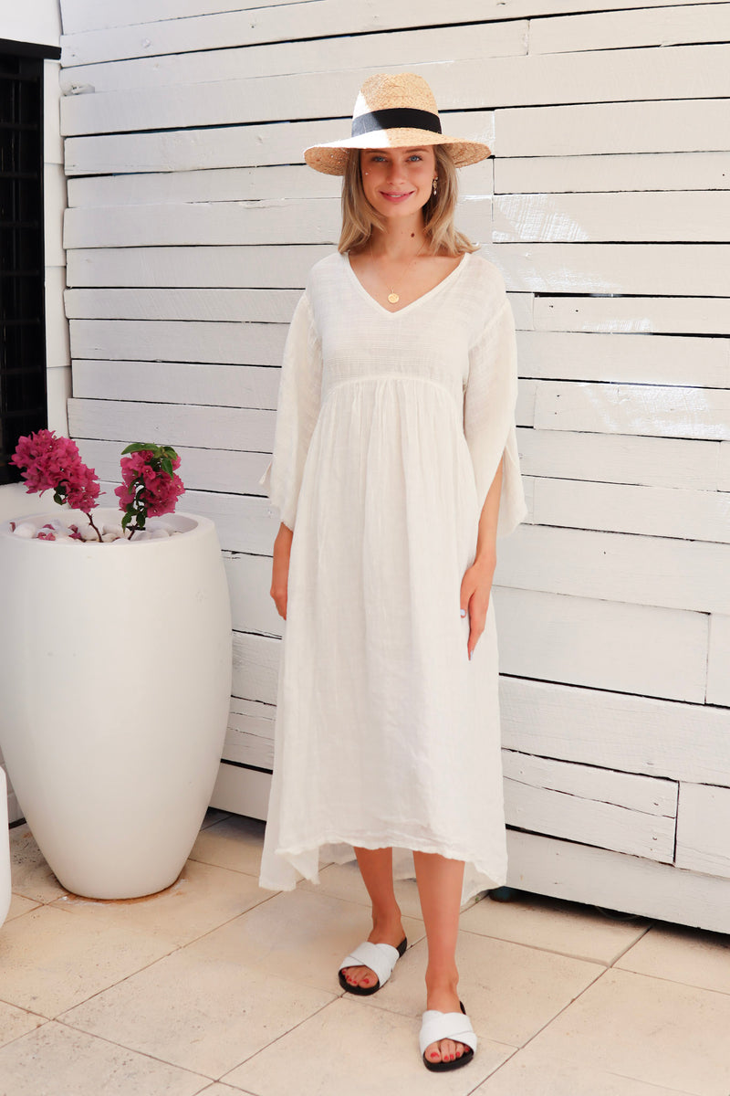 eclēctia dr-2107 long sleeve dress natural