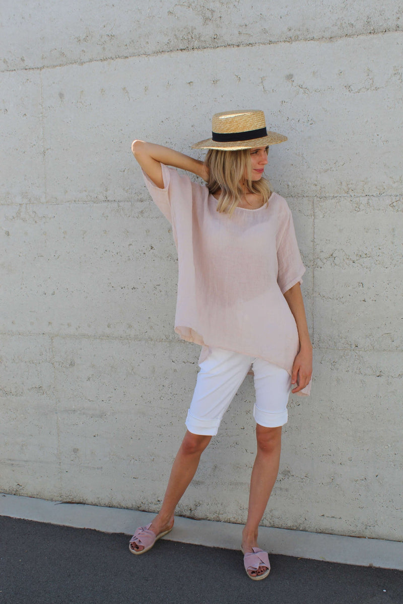 kiitos 20150 linen gauze short top 18 colours