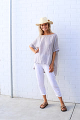 kiitos 20150 linen gauze short top 18 colours