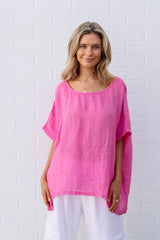 kiitos 20150 linen gauze short top 18 colours