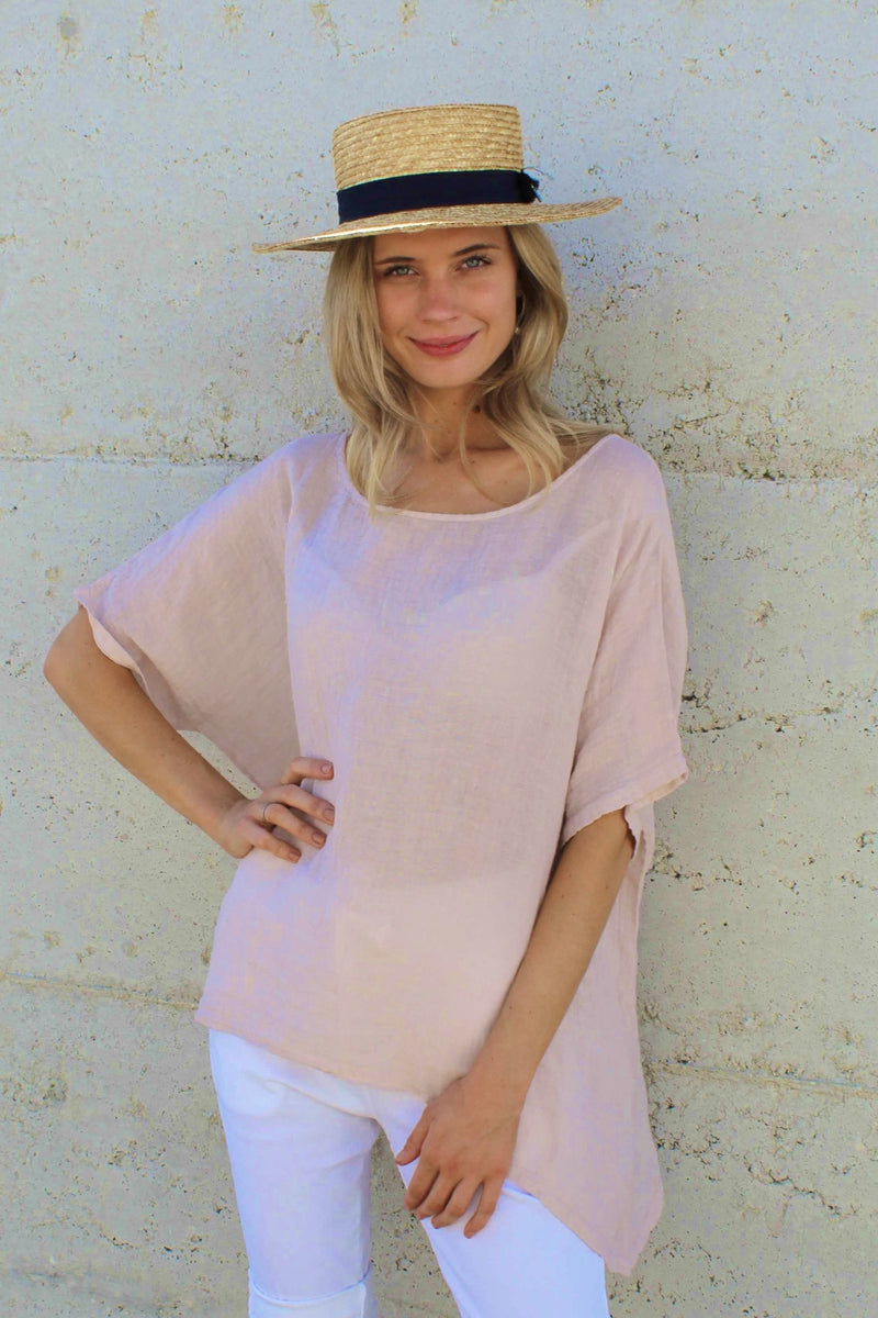 kiitos 20150 linen gauze short top 18 colours