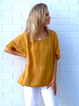 kiitos 20150 linen gauze short top 18 colours