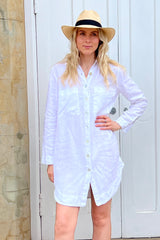 haris cotton drs-6371 dress regular white