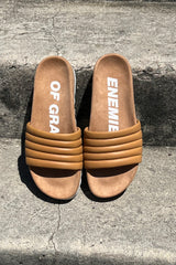 rollie slide tooth wedge soft tan