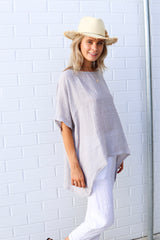 kiitos 20150 linen gauze short top 18 colours