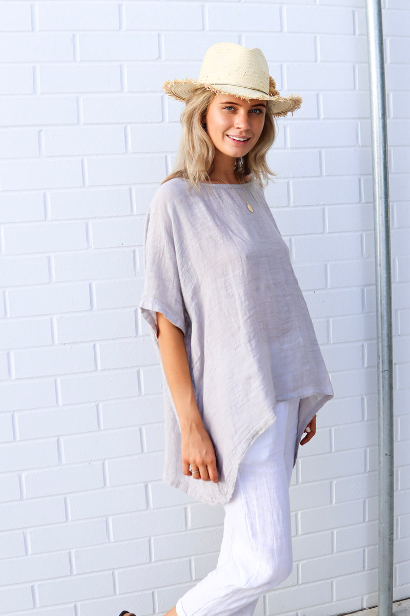 kiitos 20150 linen gauze short top 18 colours