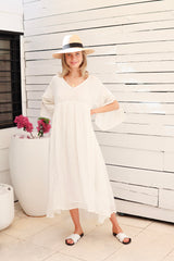 eclēctia dr-2107 long sleeve dress natural